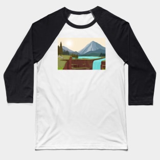 Mountains Nature Baseball T-Shirt